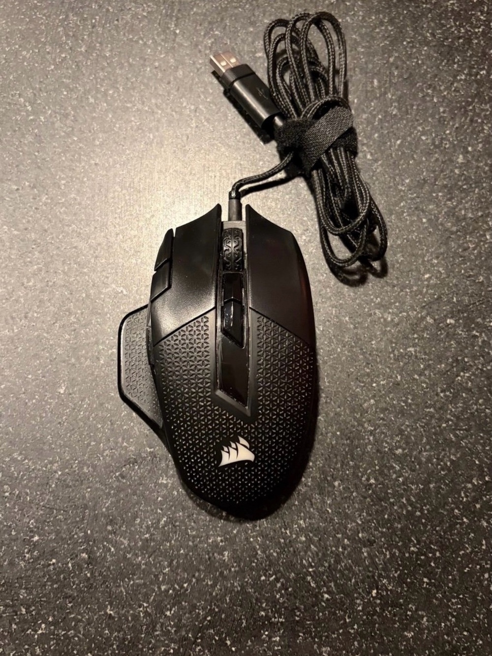 Corsair Black Wired Gaming Mouse with Braided Cable